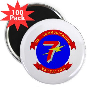 7CB - M01 - 01 - 7th Communication Battalion - 2.25" Magnet (100 pack)